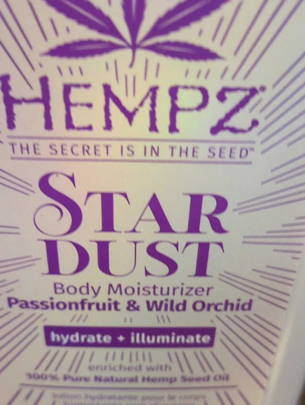 HEMPZ Star Dust Body Moisturizer - Passion Fruit And Wild Orchid